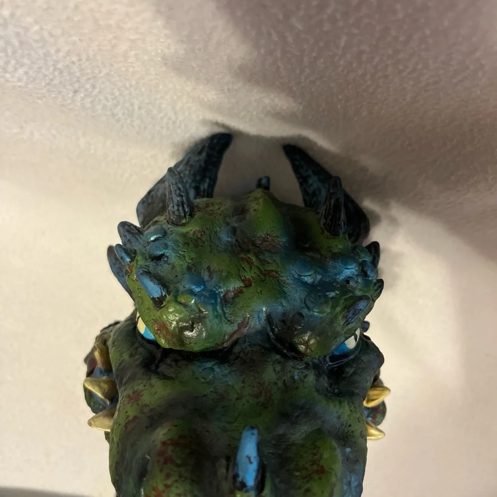 Green and Blue Reptile Habitat Accessory Dinosaur